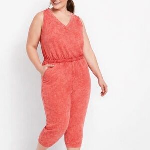Lane Bryant LIVI Sleeveless Cropped Jumpsuit Plus Size NWT